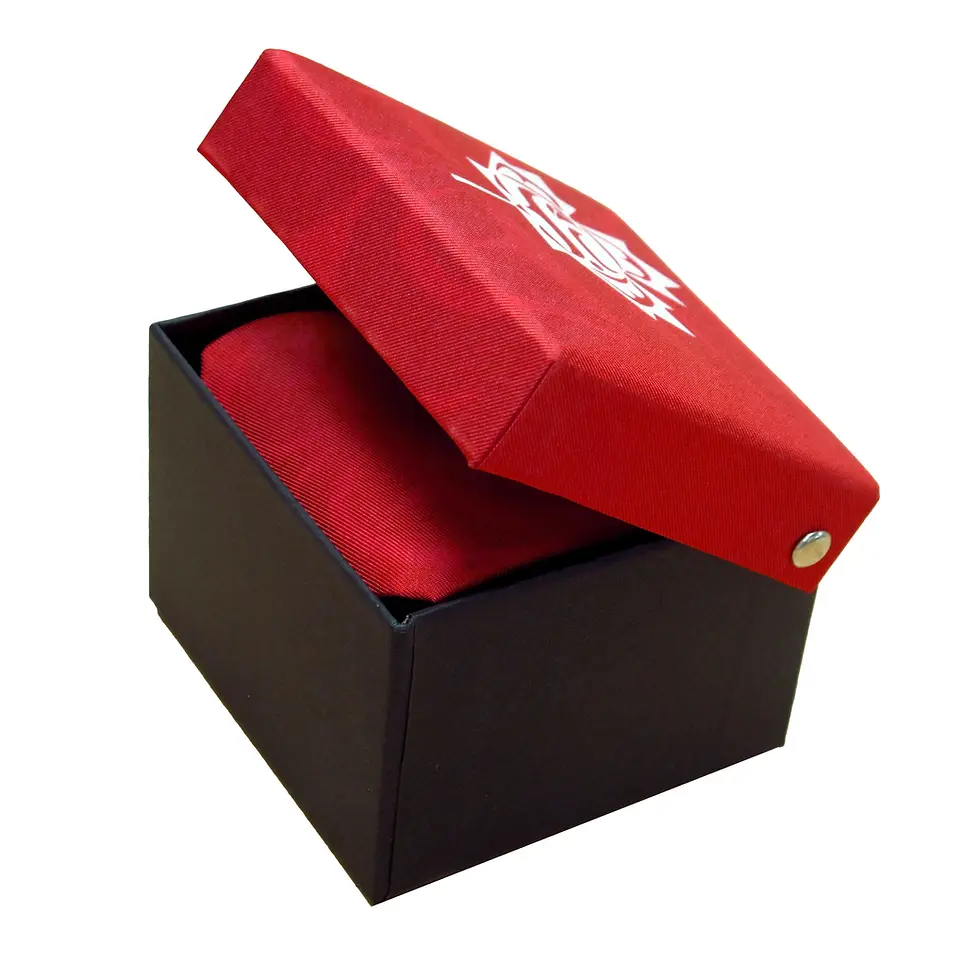 Box with silk fabric lid printed with Curtis Wilson's 'Standing Together'