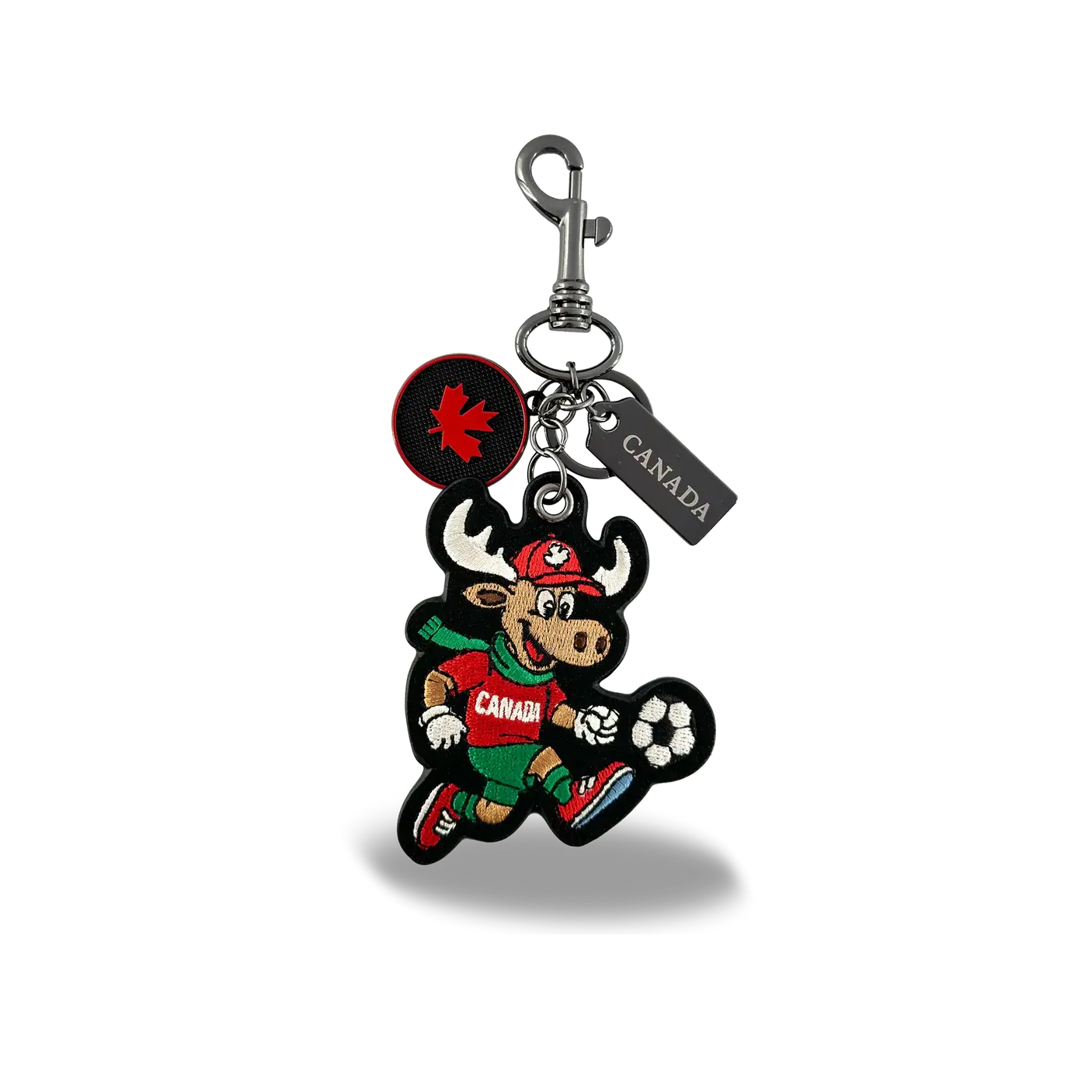 Canada Moose Soccer bag charm keychain at Tickled Pink Ottawa