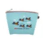 Blue canvas zipper pouch with Canadian Air Force geese in V formation at Tickled Pink Ottawa.