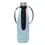 Thumbnail: Back of stainless steel water bottle with blue zippered sleeve