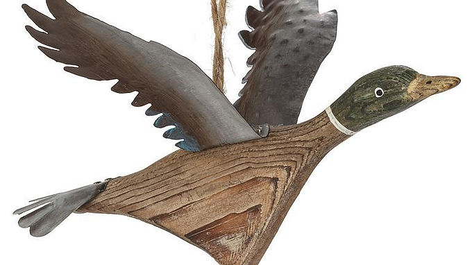 Flying Mallard Duck Ornament