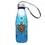 Thumbnail: Front of stainless steel water bottle with zippered sleeve printed with artist James Jacko's painting, 'Medicine Turtle'