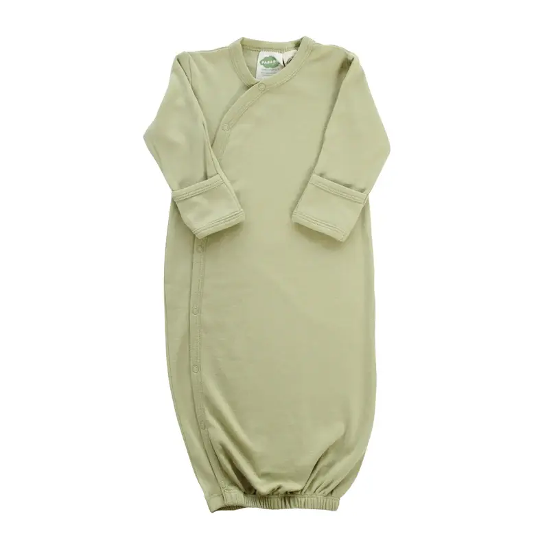 baby sleeping gown solid fern green