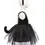 Thumbnail: Side view of sparkly black short dress with black tail, & cat ears headband