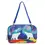Thumbnail: Dark blue purse with short strap, printed with Dawn Oman's painting, 'Sky Watchers'