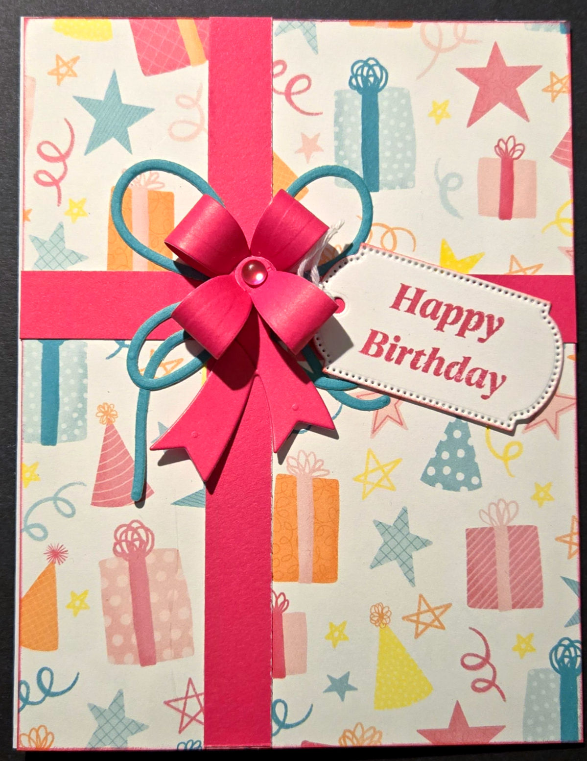 Birthday Present Handmade Card - Gifts