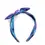 Thumbnail: Iridescent purple & teal fabric headband with bow