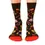 Thumbnail: Front view of feet wearing black & red socks with BBQ print, text on side, 'Grill Master'