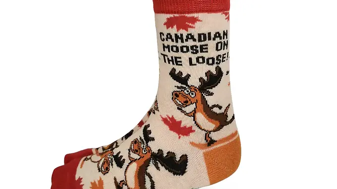 Canadian Moose Kids Socks