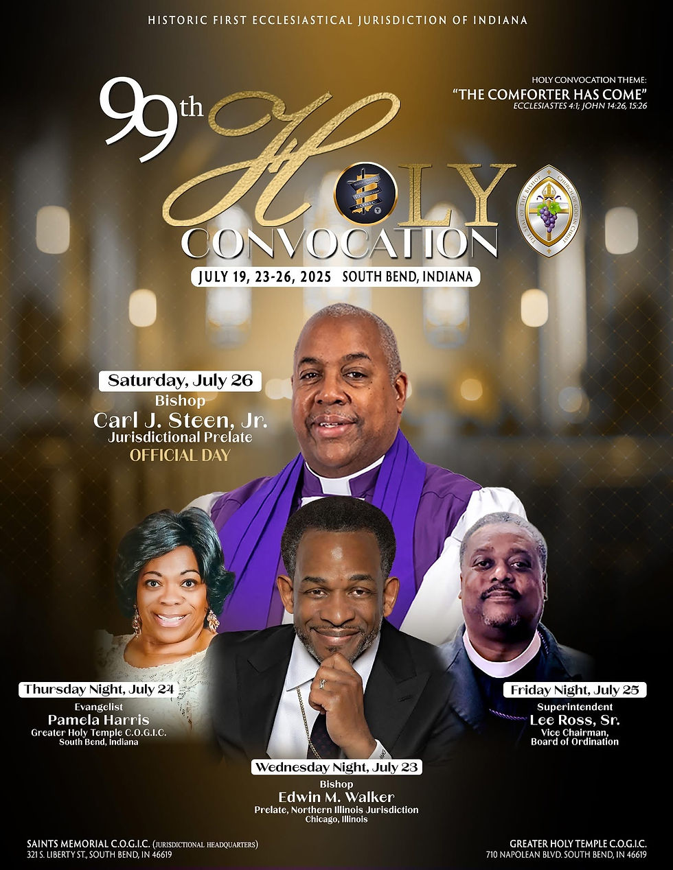 Historic First Jurisdiction of Indiana's 99th Holy Convocation 