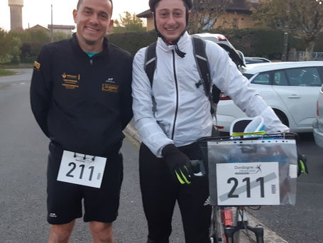 100km de Belves en Dordogne : membre du TJJ depuis seulement 8 semaines, Remi pour sa 1ere tentative