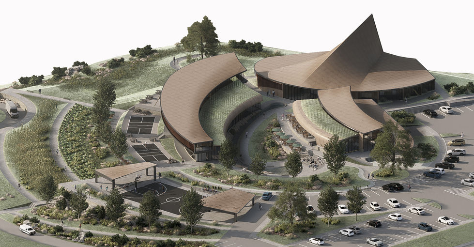 Rendering Axon Site Plan trial 2 photoshop trial 2