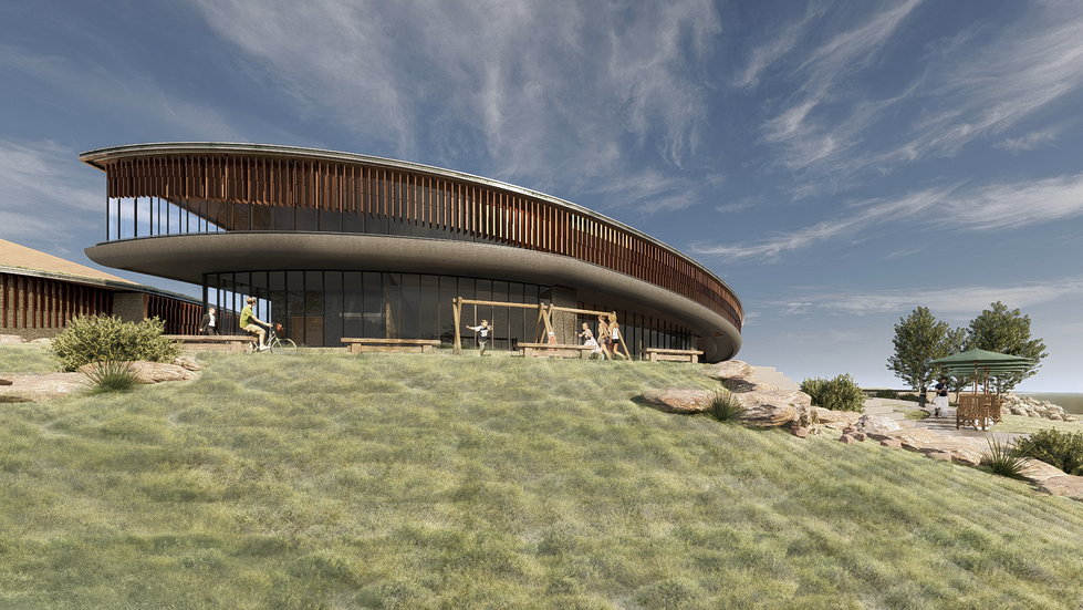Rendering 1 Altadena Church Education Building West SIde PHOTOSHOPO