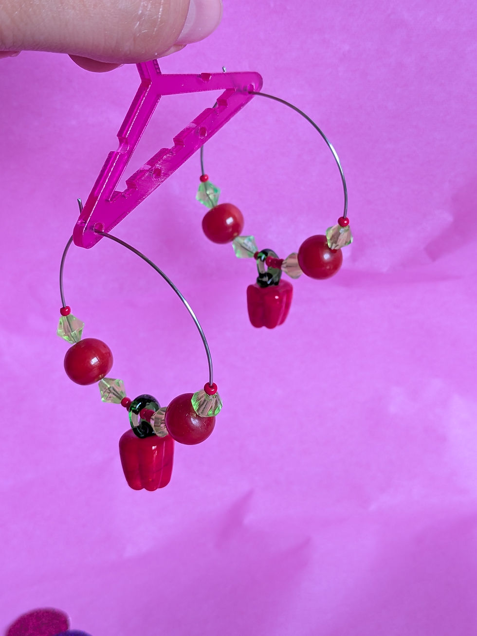 Thumbnail: Boucles d'oreilles CREOLES UPCYCLEES