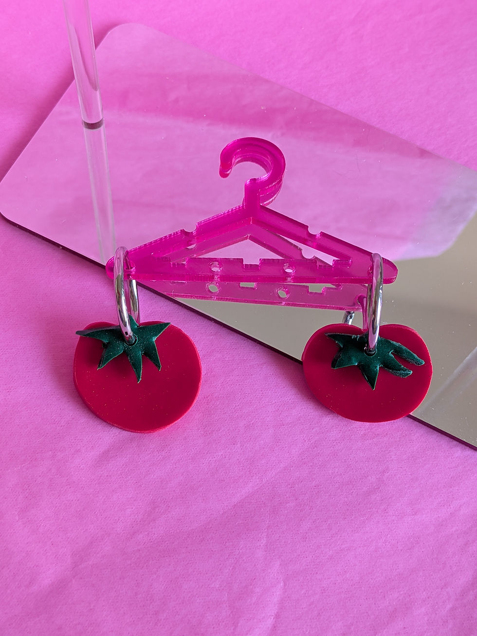 Thumbnail: Boucles d'oreilles TUTTI FRUTTI Tomates cerises
