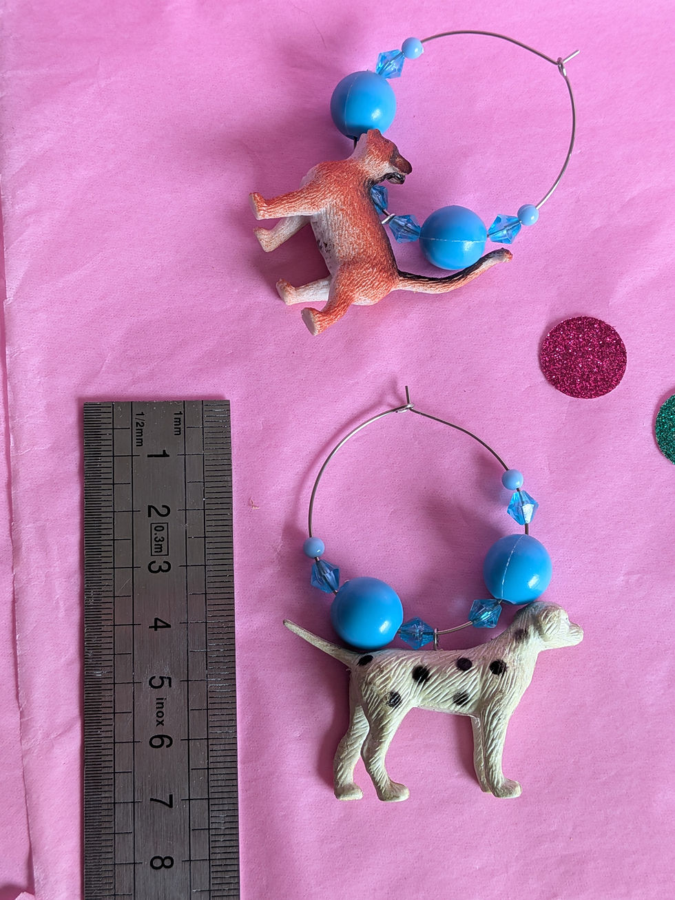 Thumbnail: Boucles d'oreilles CREOLES UPCYCLEES