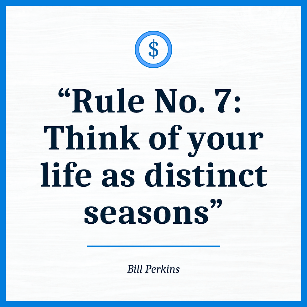Die with Zero Rule No. 7
