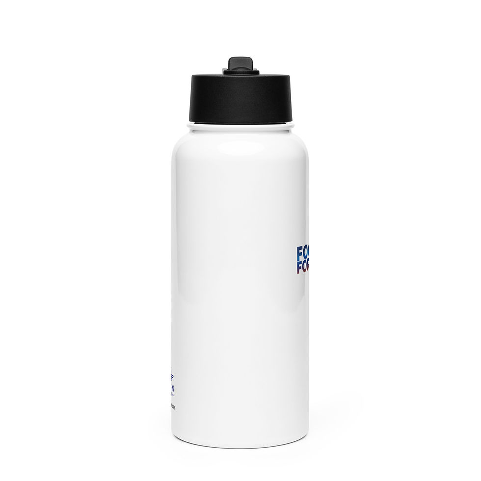 Thumbnail: Focus Forward - Stainless steel water bottle with a straw lid