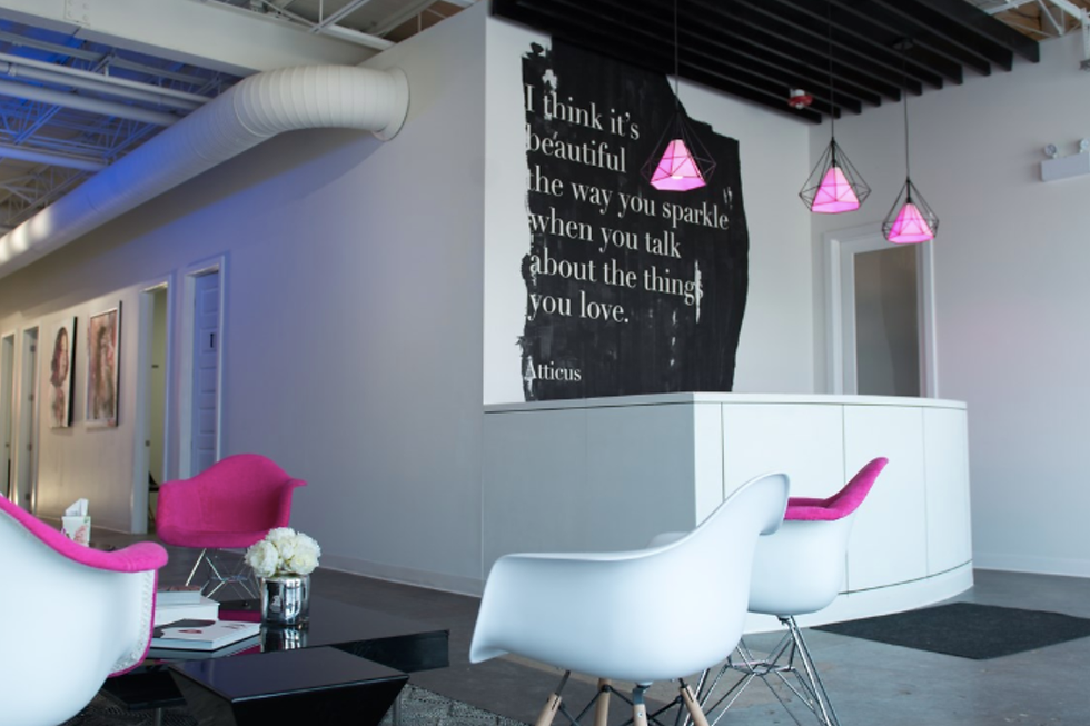 The House of Snob - Edmonton's Best Salon Suite gorgeous lobby located in Edmonton, Alberta.