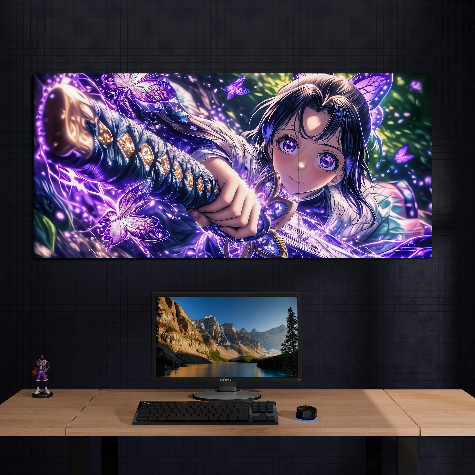 Shinobu Hashirha Demon Slayer Split Wall Poster