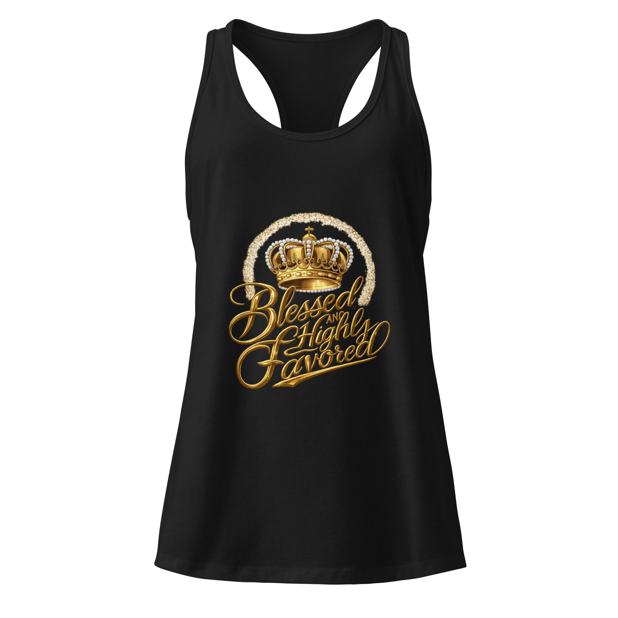 Women’s fitted racerback tank top