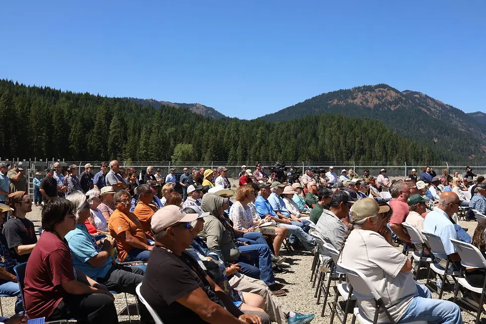 More than 200 people were in attendance for the groundbreaking celebration at the Cle Elum Dam on Wednesday, July 24, (Credit: Esther Estrada)