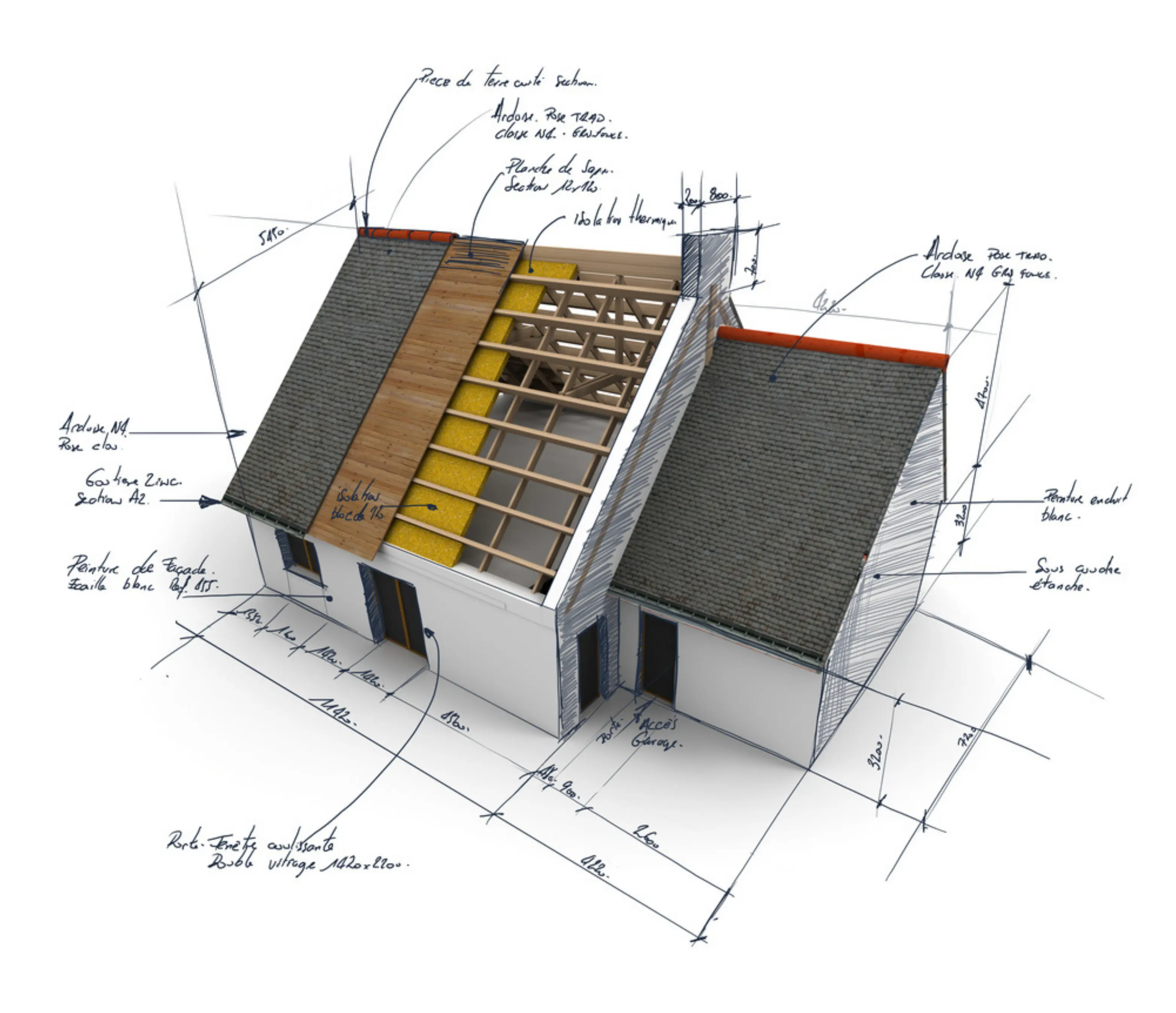 Roof plan sketch