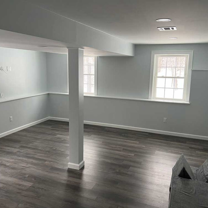 Spacious finished basement