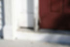 Damaged door frame