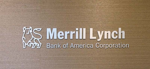 Merrill Lynch interior logo sign