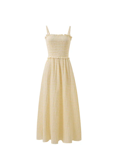 robe longue jaune beurre tendance 2025