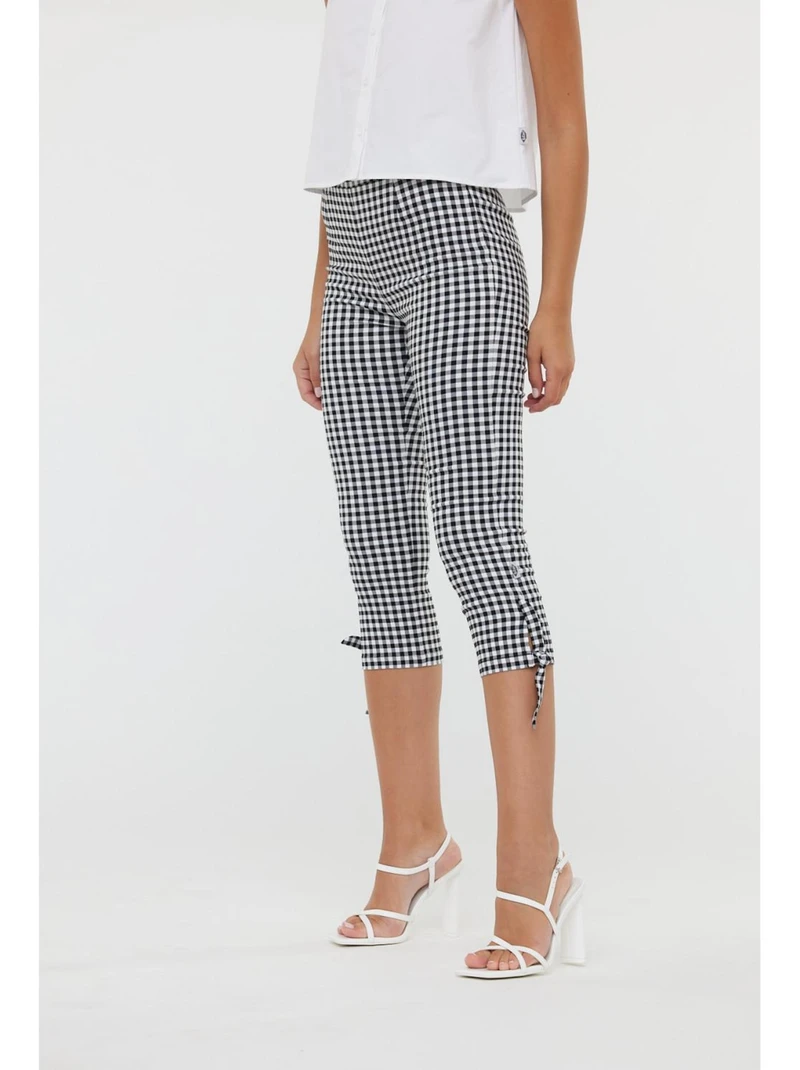 Pantalon capri vichy tendance été 2025
