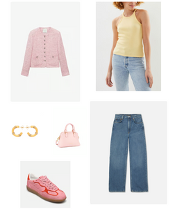 look rose jaune beurre tendance 2025