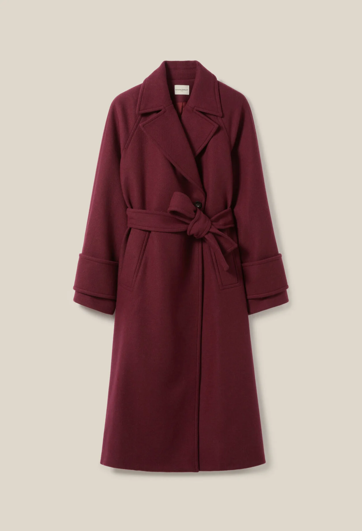 Manteau bordeaux Claudie Pierlot tendance 2025