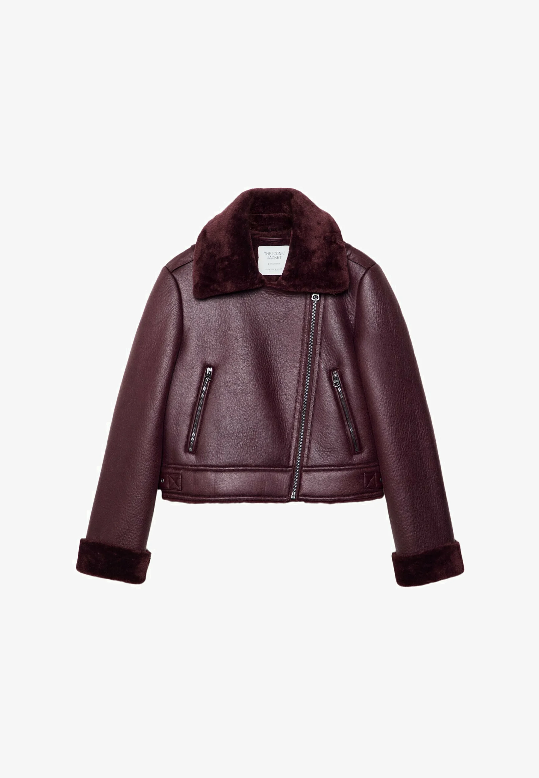 Manteau bordeaux stradivarius tendance 2025