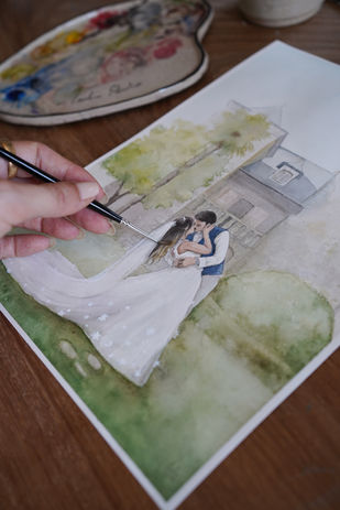 France Dordogne live illustrator