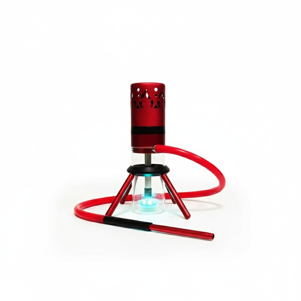 Cachimba portátil con luz LED multicolor