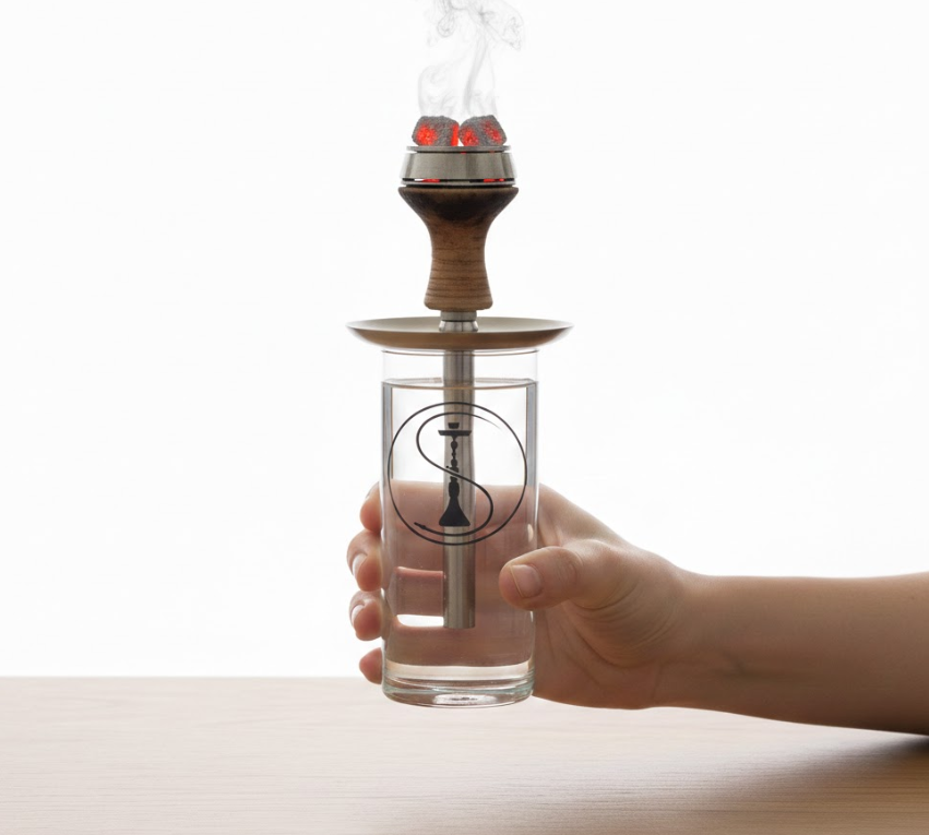 Miniatura: Base de repuesto acrílica transparente cristal para cachimba portátil