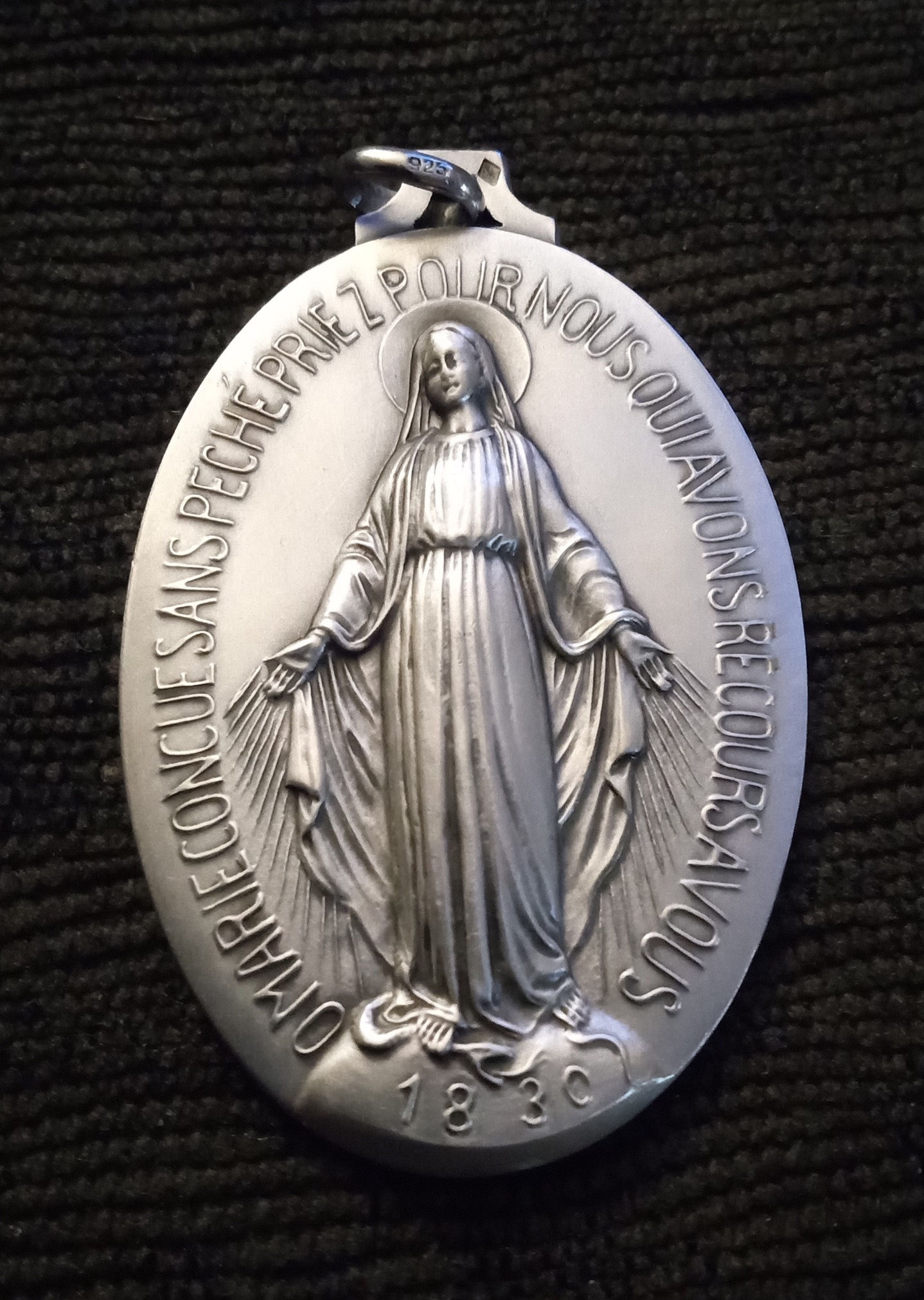 Sterling Silver Rue du Bac Miraculous Medal