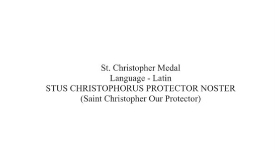 Miniatura: Christophorus - St. Christopher Single Decade