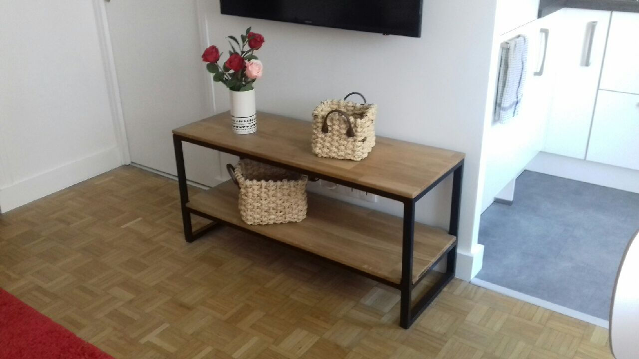 Meuble tele chêne lamellé collé