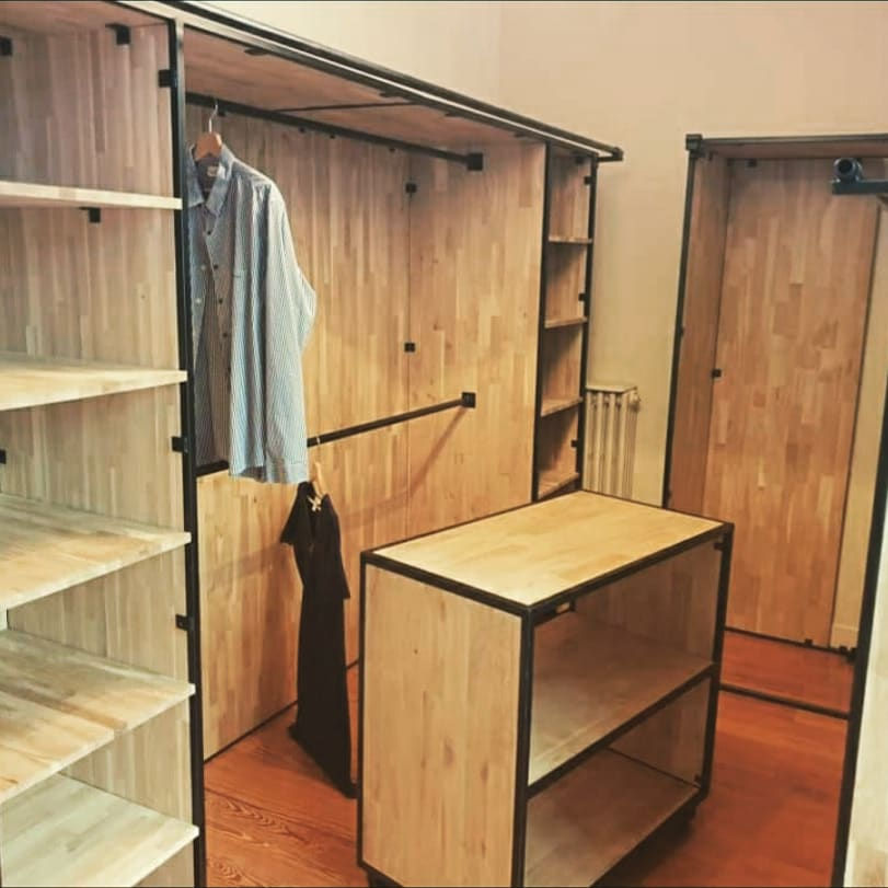 Miniature : Dressing chêne lamellé collé sur mesure 