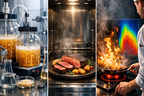 A_vibrant_4K_square_professional_food_magazine_cover_photo_featuring_three_modern_cooking_