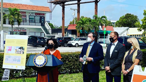 Press Event Announces $2.5M funds for Little Havana Pedestrian Priority Zones