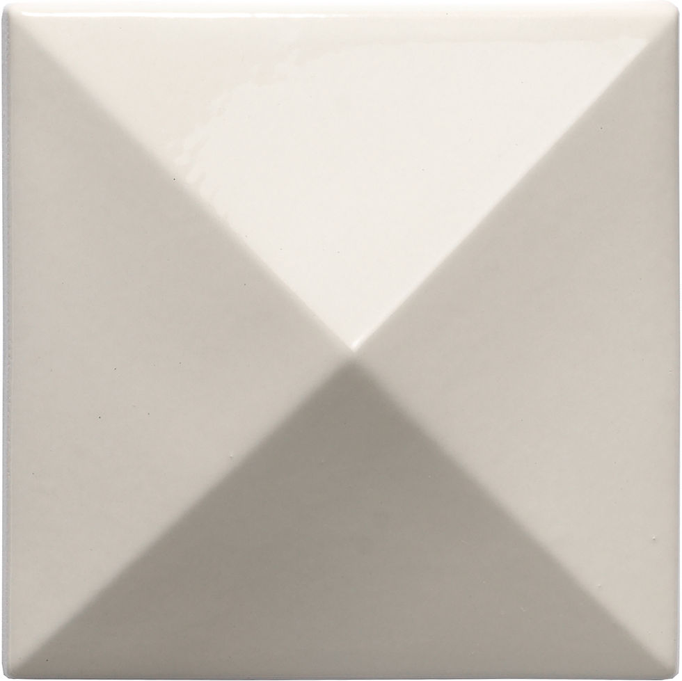Collezione Ceramica Piramide Bianco