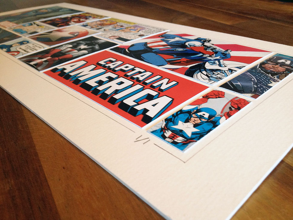 Thumbnail: CAPTAIN AMERICA - ComicArt Collage - close up 3