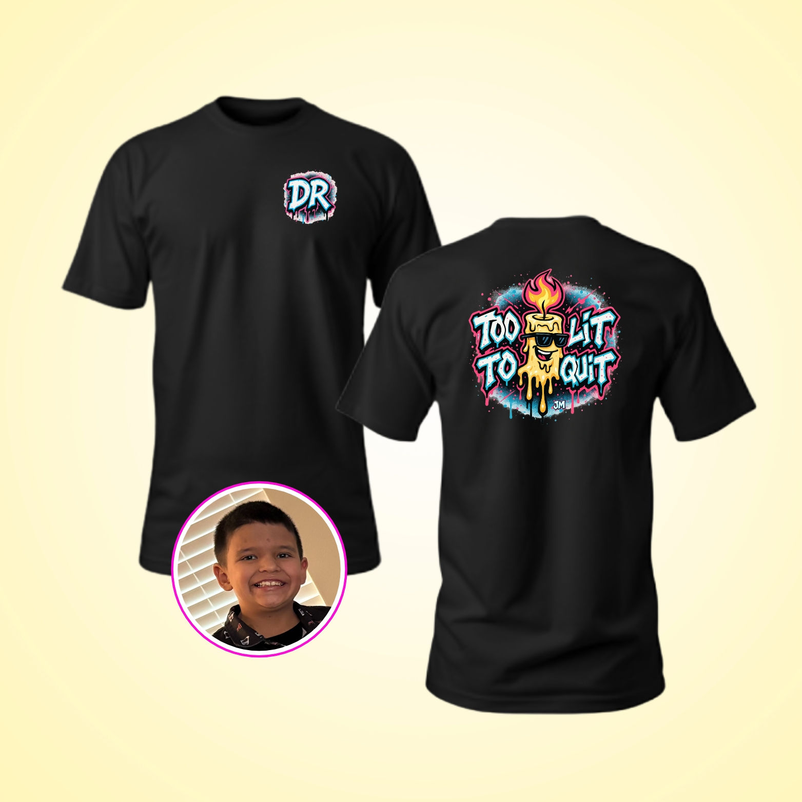 TOO LIT TO QUIT Graphic Tee