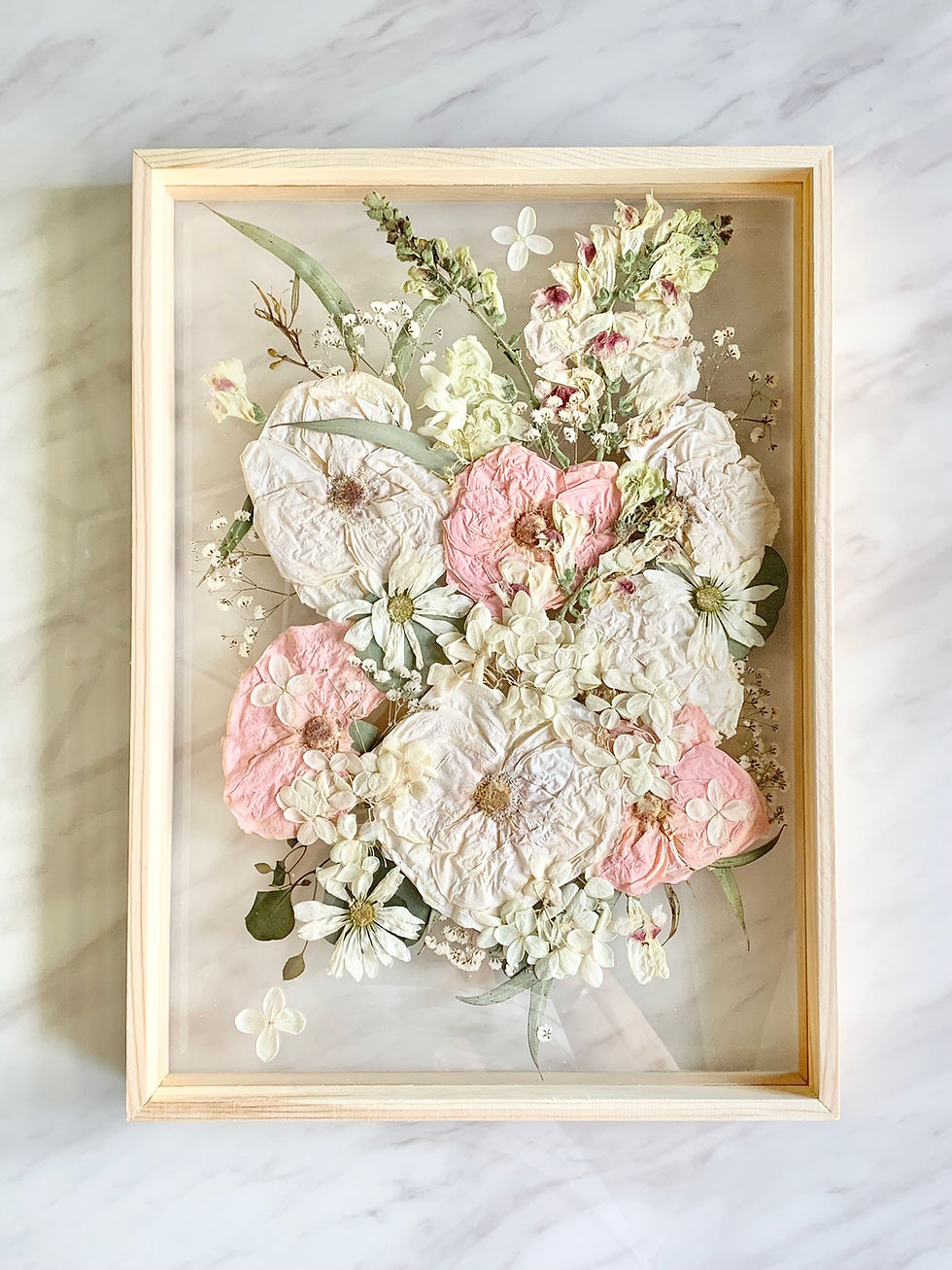 Thumbnail: 40cm - Natural Nordic Pressed Flower Frame