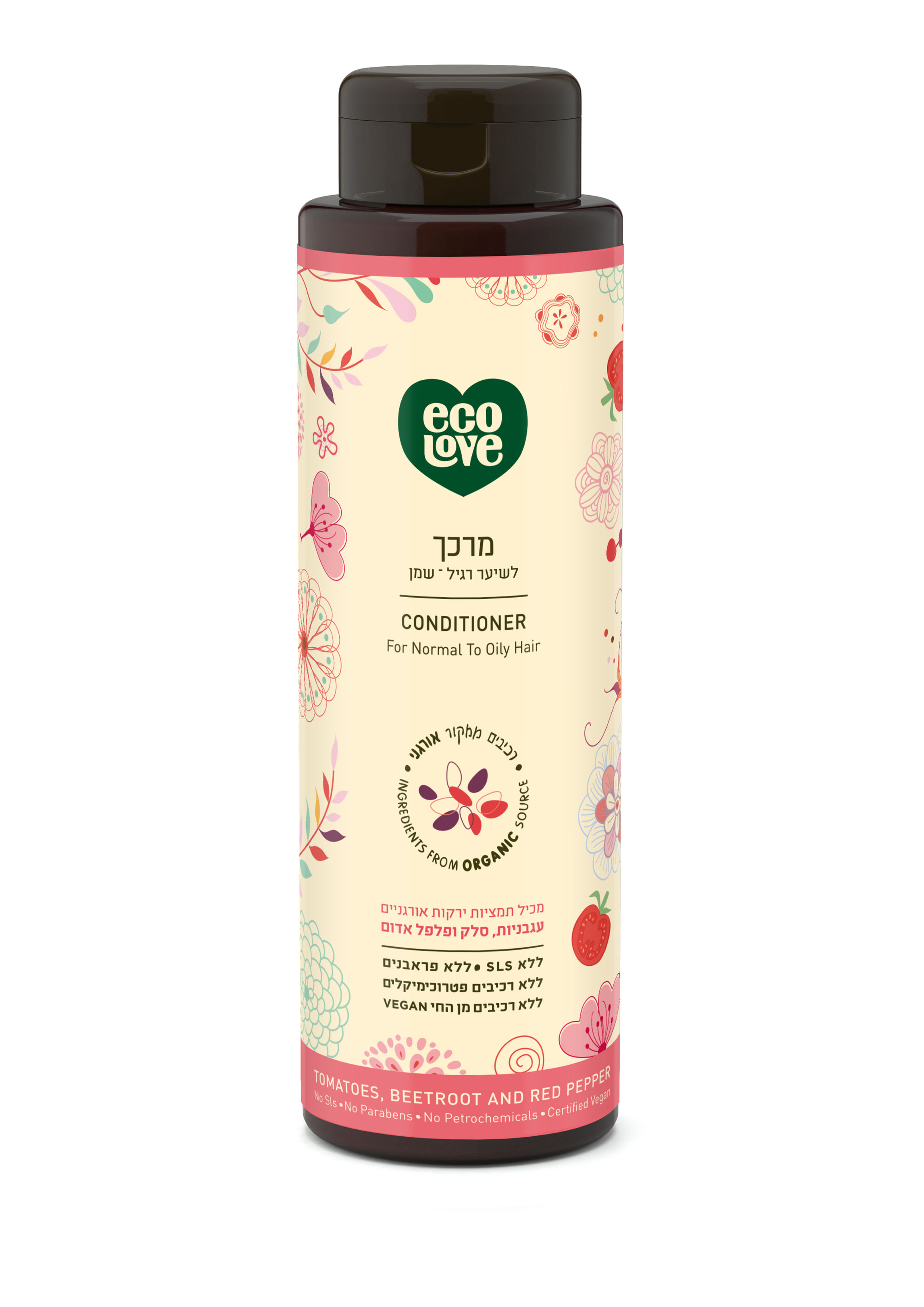 מרכך לשיער רגיל עד שמן ירקות אדומים ecoLove