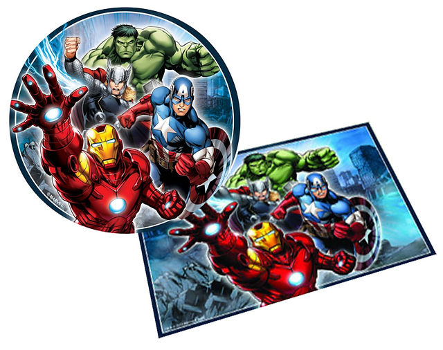Avengers party supplies - Avengers cake toppers
